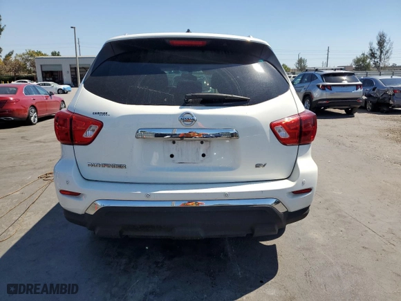 2017 Nissan Pathfinder SV with VIN 5N1DR2MN5HC633379, listed as a Copart auction lot 48218465 with 96,826 mi miles and Salvage Title. Bid and sale history available at carsss.com. Image 6.