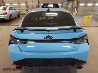 2022 Hyundai Elantra N with VIN KMHLW4AK9NU003302, listed as a IAAI auction lot 41884801 with 39,415 mi miles. Bid and sale history available at carsss.com. Image 16.