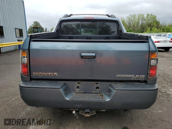 2008 Honda Ridgeline RTL with VIN 2HJYK16578H532435, listed as a Copart auction lot 57151005 with 171,301 mi miles and Salvage title. Bid and sale history available at DreamBid. Image 6.