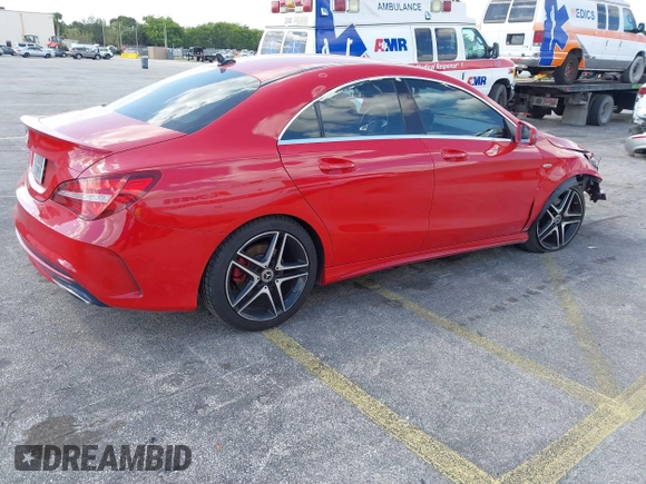 2018 Mercedes-Benz CLA 250 with VIN WDDSJ4EBXJN545852, listed as a IAAI auction lot 41702396 with 84,414 mi miles and . Bid and sale history available at DreamBid. Image 4.