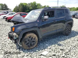 2018 Jeep Renegade Trailhawk with VIN ZACCJBCB0JPH15701, listed as a Copart auction lot 57450485 with Not provided miles and Salvage title. Bid and sale history available at DreamBid. Image 1.