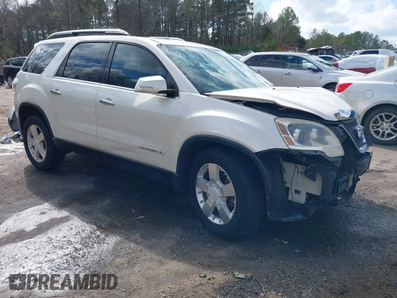 2008 GMC Acadia SLT2 with VIN 1GKER33738J160177, listed as a IAAI auction lot 41491014 with 203,155 mi miles. Bid and sale history available at carsss.com. Image 1.