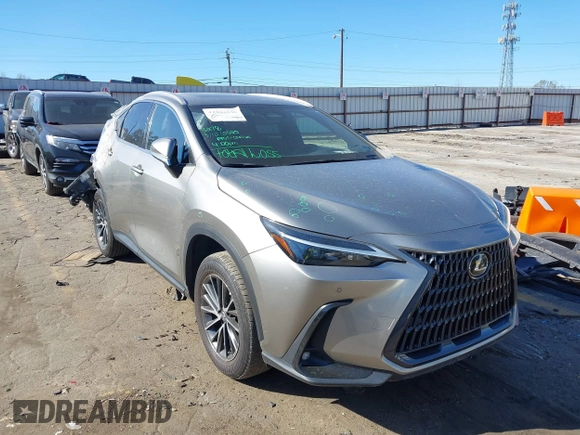 2023 Lexus NX 350 Premium with VIN 2T2GGCEZ4PC020394, listed as a IAAI auction lot 41846046 with 28,305 mi miles and . Bid and sale history available at DreamBid. Image 1.