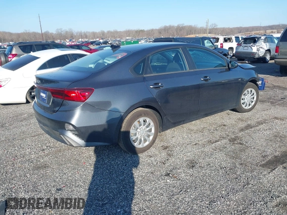 2024 Kia Forte LXS with VIN 3KPF24AD5RE687834, listed as a IAAI auction lot 41586514 with 7,623 mi miles. Bid and sale history available at carsss.com. Image 4.