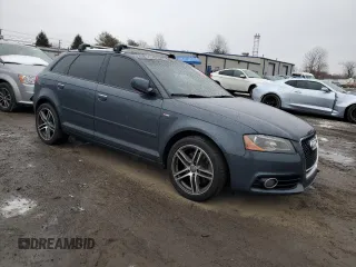 2012 Audi A3 Premium Plus with VIN WAUPEAFM0CA138942, listed as a Copart auction lot 89160125 with 151,955 mi miles and Salvage title. Bid and sale history available at DreamBid. Image 4.