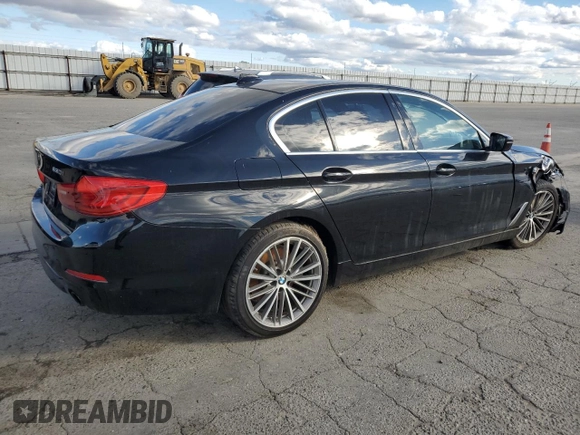2019 BMW 5 Series 530i with VIN WBAJA5C59KWA58193, listed as a Copart auction lot 44623275 with 115,573 mi miles and Salvage Title. Bid and sale history available at DreamBid. Image 3.