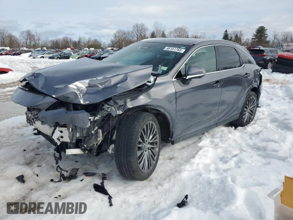 2023 Lexus RX 350h with VIN 2T2BBMCA4PC010296, listed as a Copart auction lot 46151765 with Not Provided miles and Salvage Title. Bid and sale history available at DreamBid. Image 1.