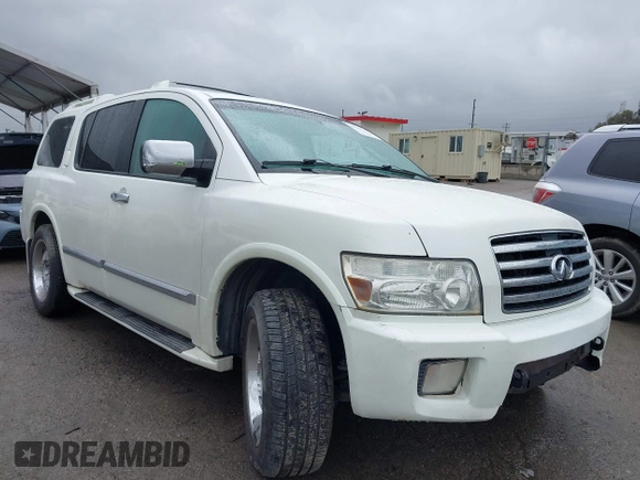 2006 Infiniti QX56 with VIN 5N3AA08A46N802595, listed as a IAAI auction lot 41778222 with 142,241 mi miles. Bid and sale history available at carsss.com. Image 1.