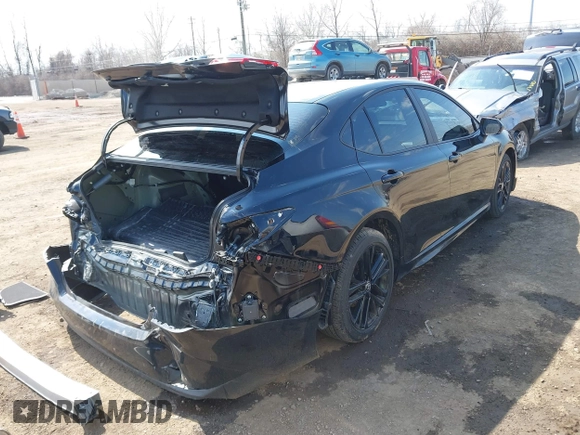 2025 Toyota Camry LE with VIN 4T1DAACK8SU087087, listed as a IAAI auction lot 41786593 with 4,901 mi miles and . Bid and sale history available at DreamBid. Image 4.