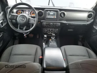 2020 Jeep Wrangler Unlimited Sport S with VIN 1C4HJXDG7LW170227, listed as a Copart auction lot 54739265 with 54,016 mi miles and Salvage title. Bid and sale history available at DreamBid. Image 8.