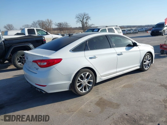 2015 Hyundai Sonata Sport with VIN 5NPE34AB6FH140232, listed as a IAAI auction lot 41805920 with 134,373 mi miles and . Bid and sale history available at carsss.com. Image 4.