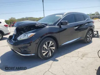 2018 Nissan Murano Platinum with VIN 5N1AZ2MG7JN125770, listed as a Copart auction lot 52526565 with 60,661 mi miles and Salvage Title. Bid and sale history available at carsss.com. Image 1.