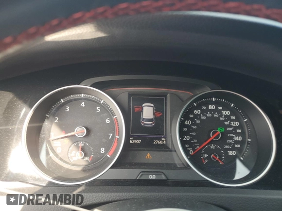 2020 Volkswagen GTI S with VIN 3VW6T7AU4LM013389, listed as a Copart auction lot 69842314 with 62,907 mi miles and Salvage Title. Bid and sale history available at DreamBid. Image 9.