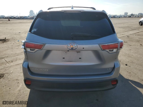 2016 Toyota Highlander LE Plus with VIN 5TDZKRFH3GS158603, listed as a Copart auction lot 74953574 with 87,542 mi miles and Salvage Title. Bid and sale history available at carsss.com. Image 6.