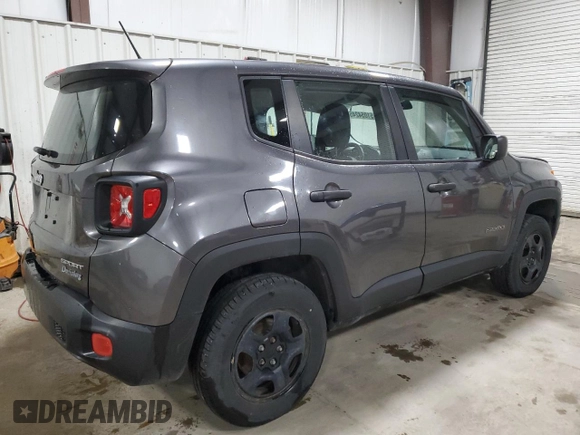 2017 Jeep Renegade Sport with VIN ZACCJBAB4HPG13928, listed as a Copart auction lot 51054245 with 93,159 mi miles and Salvage title. Bid and sale history available at DreamBid. Image 3.