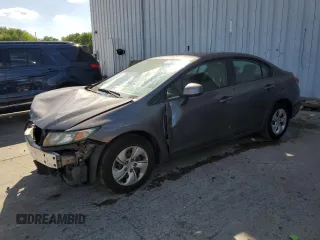 2013 Honda Civic LX z VIN 19XFB2F51DE201471, wystawiony jako Copart lot #57633935 z przebiegiem 119 564 mil mil oraz Szkoda całkowita • Salvage title. Historia ofert i sprzedaży dostępna na DreamBid. Obrazek 1.
