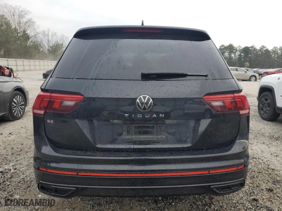 2023 Volkswagen Tiguan SE R-Line Black with VIN 3VVCB7AX2PM115333, listed as a Copart auction lot 48322895 with 45,278 mi miles and Clean Title. Bid and sale history available at carsss.com. Image 6.