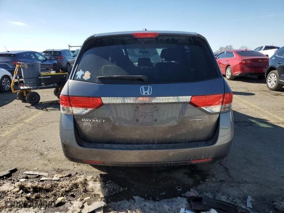 2016 Honda Odyssey SE with VIN 5FNRL5H37GB078183, listed as a Copart auction lot 45050885 with 125,085 mi miles and Salvage Title. Bid and sale history available at carsss.com. Image 6.