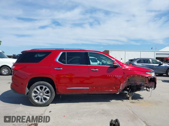 2020 Chevrolet Traverse Premier with VIN 1GNERKKW0LJ225601, listed as a IAAI auction lot 42308987 with 48,796 mi miles and . Bid and sale history available at DreamBid. Image 13.