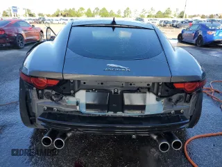 2018 Jaguar F-Type with VIN SAJD51EE3JCK47530, listed as a Copart auction lot 63496694 with 46,341 mi miles and Salvage Title. Bid and sale history available at DreamBid. Image 6.