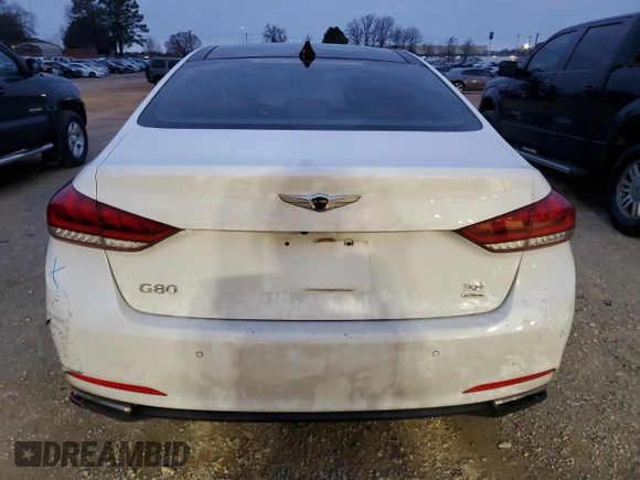 2017 Genesis G80 3.8L z VIN KMHGN4JE0HU171834, wystawiony jako Copart lot #47764005 z przebiegiem 86 389 mil mil oraz Szkoda całkowita • Salvage title. Historia ofert i sprzedaży dostępna na DreamBid. Obrazek 6.