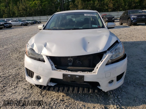 2015 Nissan Sentra SR with VIN 3N1AB7AP1FY346482, listed as a Copart auction lot 53758305 with 69,841 mi miles and Salvage Title. Bid and sale history available at DreamBid. Image 5.