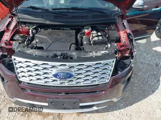 2018 Ford Explorer Platinum with VIN 1FM5K8HT7JGA52887, listed as a IAAI auction lot 40377025 with 92,577 mi miles. Bid and sale history available at carsss.com. Image 10.