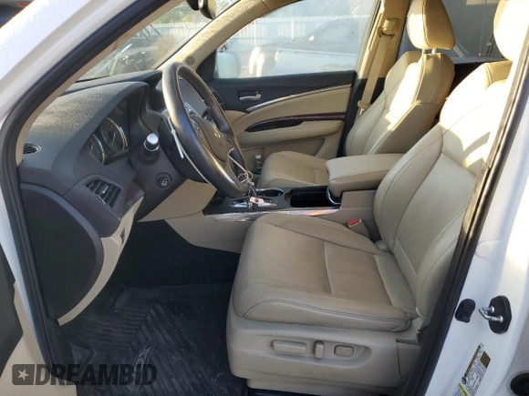 2016 Acura MDX w/Advance with VIN 5FRYD4H93GB018634, listed as a Copart auction lot 65938493 with 38,479 mi miles. Bid and sale history available at carsss.com. Image 7.