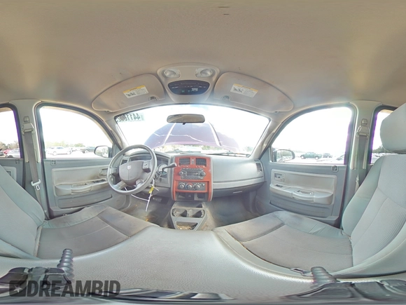 2005 Dodge Dakota SLT with VIN 1D7HE48N95S205605, listed as a Copart auction lot 44113325 with 206,391 mi miles and Salvage Title. Bid and sale history available at DreamBid. Image 12.