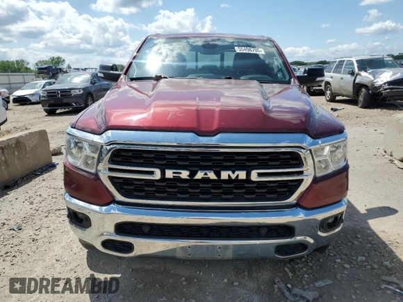 2022 Ram 1500 Big Horn с VIN 1C6SRFBT0NN468742, выставлен на аукционе Copart как лот 55498705 с пробегом 63 292 миль миль и Списание • Salvage title. История ставок и продаж доступна на DreamBid. Изображение 5.