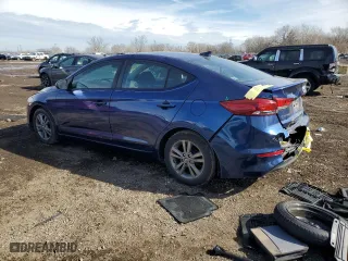 2017 Hyundai Elantra SE with VIN 5NPD84LF0HH185537, listed as a Copart auction lot 44783935 with 91,599 mi miles and Salvage Title. Bid and sale history available at carsss.com. Image 2.