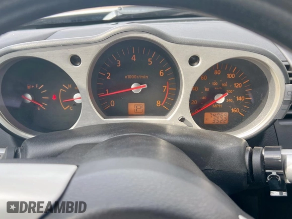 2005 Nissan 350Z Touring with VIN JN1AZ36AX5M759687, listed as a Copart auction lot 53910135 with 74,069 mi miles and Clean Title. Bid and sale history available at carsss.com. Image 8.