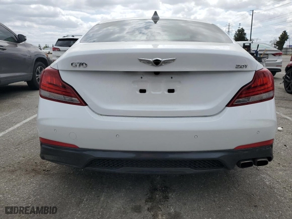 2019 Genesis G70 2.0T Advanced with VIN KMTG34LA1KU026797, listed as a Copart auction lot 50810975 with 30,207 mi miles and Salvage Title. Bid and sale history available at carsss.com. Image 6.