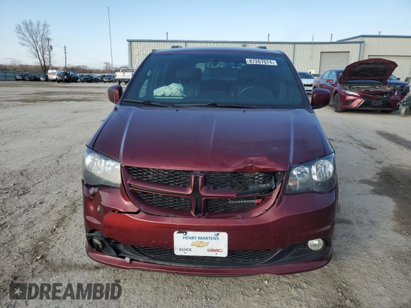 2017 Dodge Grand Caravan GT with VIN 2C4RDGEG8HR596504, listed as a Copart auction lot 87267074 with 86,112 mi miles and Salvage Title. Bid and sale history available at DreamBid. Image 5.