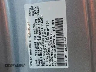 2019 Honda Odyssey LX с VIN 5FNRL6H28KB023506, выставлен на аукционе Copart как лот 51911655 с пробегом 248 806 миль миль и Списание • Salvage title. История ставок и продаж доступна на DreamBid. Изображение 13.