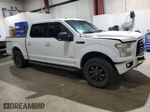 2017 Ford F-150 XL with VIN 1FTEW1CP8HKC03320, listed as a Copart auction lot 44320755 with 134,569 mi miles and Salvage Title. Bid and sale history available at carsss.com. Image 4.