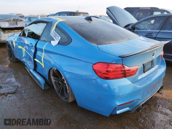 2017 BMW M4 with VIN WBS3R9C57HK709595, listed as a Copart auction lot 31288012 with 0 mi miles. Bid and sale history available at carsss.com. Image 3.