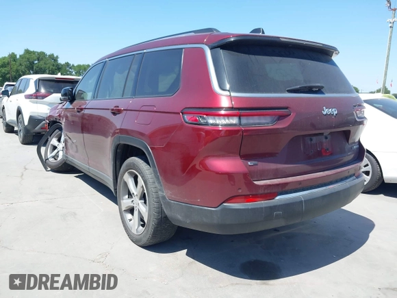 2021 Jeep Grand Cherokee Limited with VIN 1C4RJJBG1M8207699, listed as a IAAI auction lot 42013837 with 105,589 mi miles and . Bid and sale history available at DreamBid. Image 3.