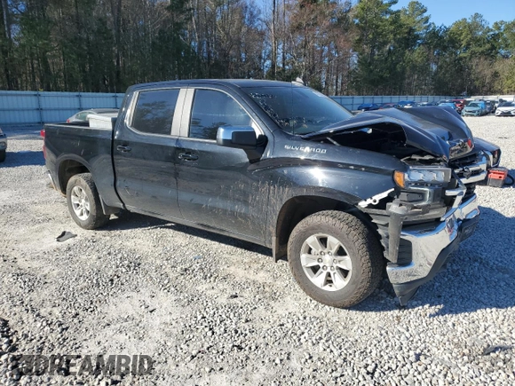 2022 Chevrolet Silverado 1500 LT with VIN 3GCPWCED4NG121580, listed as a Copart auction lot 47282425 with 93,434 mi miles and Salvage Title. Bid and sale history available at DreamBid. Image 4.