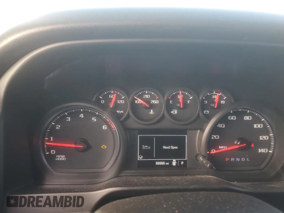 2020 Chevrolet Silverado 1500 Custom with VIN 1GCRWBEHXLZ141173, listed as a Copart auction lot 41639755 with 68,666 mi miles and Salvage Title. Bid and sale history available at carsss.com. Image 9.