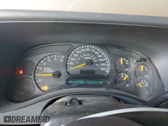 2005 Chevrolet Tahoe LS with VIN 1GNEC13V85R155366, listed as a Copart auction lot 60328405 with 421,272 mi miles and Salvage title. Bid and sale history available at DreamBid. Image 9.