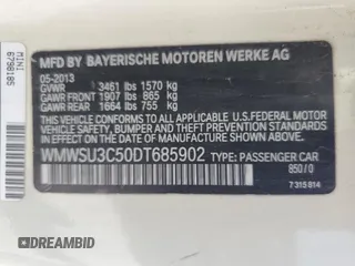 2013 MINI Hardtop z VIN WMWSU3C50DT685902, wystawiony jako Copart lot #58071935 z przebiegiem 114 908 mil mil oraz Szkoda całkowita • Salvage title. Historia ofert i sprzedaży dostępna na DreamBid. Obrazek 12.