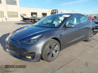 2022 Tesla Model 3 Long Range with VIN 5YJ3E1EB4NF293635, listed as a IAAI auction lot 41388234 with 28,396 mi miles and . Bid and sale history available at DreamBid. Image 2.
