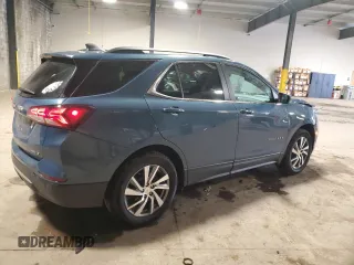2024 Chevrolet Equinox LT with VIN 3GNAXUEG1RL177483, listed as a Copart auction lot 47187225 with 22,107 mi miles and Salvage Title. Bid and sale history available at DreamBid. Image 3.