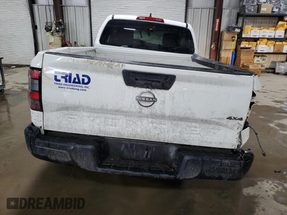 2024 Nissan Frontier S with VIN 1N6ED1CM3RN641994, listed as a Copart auction lot 47809215 with 26,360 mi miles and Salvage Title. Bid and sale history available at carsss.com. Image 6.