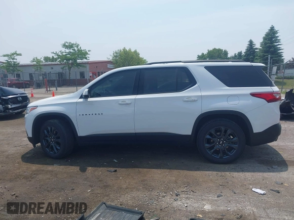 2021 Chevrolet Traverse RS with VIN 1GNERJKW8MJ122678, listed as a IAAI auction lot 42493317 with 56,521 mi miles and . Bid and sale history available at DreamBid. Image 14.