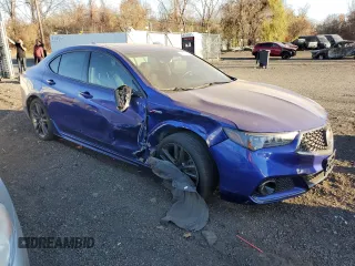2018 Acura TLX w/A-SPEC Pkg with VIN 19UUB3F61JA003396, listed as a Copart auction lot 77971904 with 63,348 mi miles and Salvage Title. Bid and sale history available at carsss.com. Image 4.