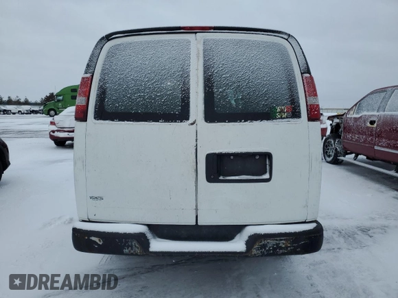 2016 Chevrolet Express Cargo Van with VIN 1GCWGBFF0G1131835, listed as a Copart auction lot 47828095 with 235,021 mi miles and Salvage Title. Bid and sale history available at carsss.com. Image 6.