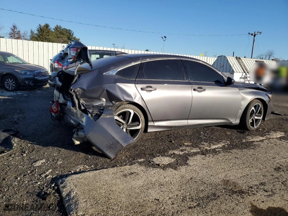 2019 Honda Accord Sedan Sport 1.5T with VIN 1HGCV1F33KA123179, listed as a Copart auction lot 41527615 with 52,829 mi miles and Salvage Title. Bid and sale history available at carsss.com. Image 3.