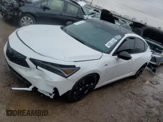 2023 Acura Integra w/A-Spec Package with VIN 19UDE4H38PA022357, listed as a Copart auction lot 47571535 with 23,297 mi miles and Salvage Title. Bid and sale history available at carsss.com. Image 1.